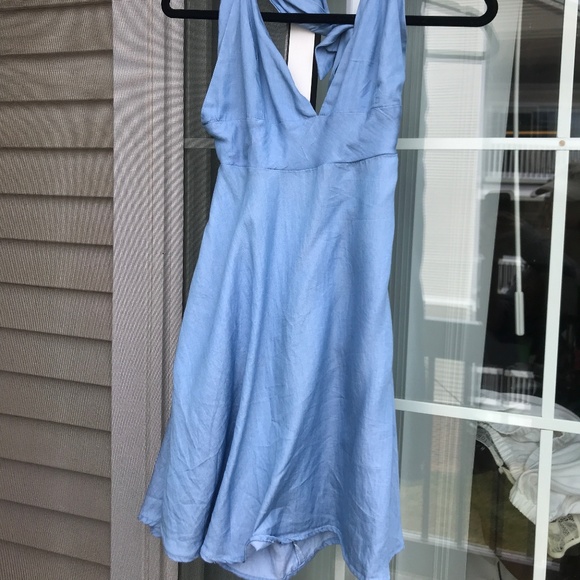 Tobi Dresses & Skirts - TOBI Blue Halter Top Dress